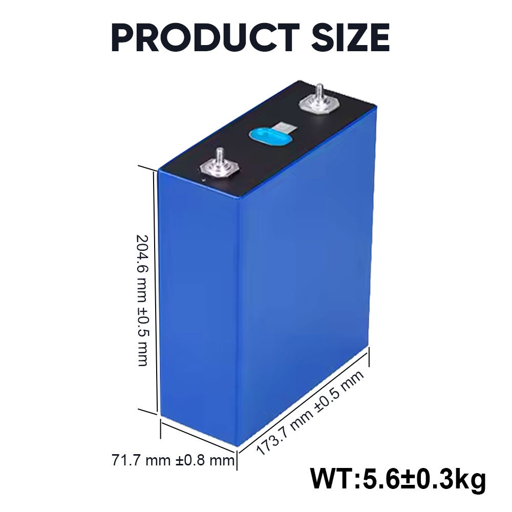 8000 Cycles Lifepo4 Battery 3.2V Grade A EVE 314AH Lifepo4 Prismatic Battery 12V 24V 48V Rechargeable Battery Solar