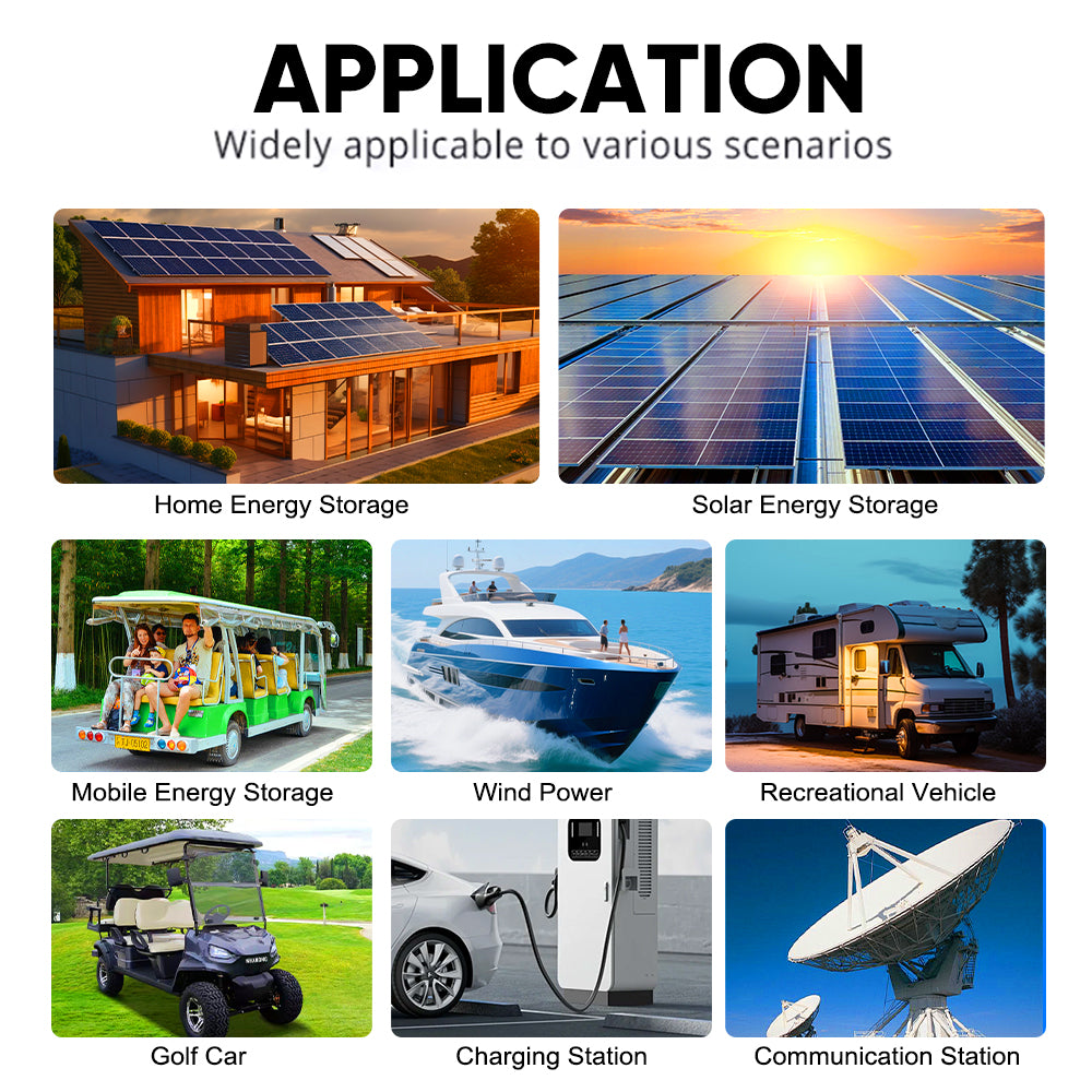 EU Lifepo4 Battery 17kWh DIY Pack EVE334 Grade A Seplos 3.0 Kits 2A Active Balancer CAN RS485 16 Parallel VAT Ship Free