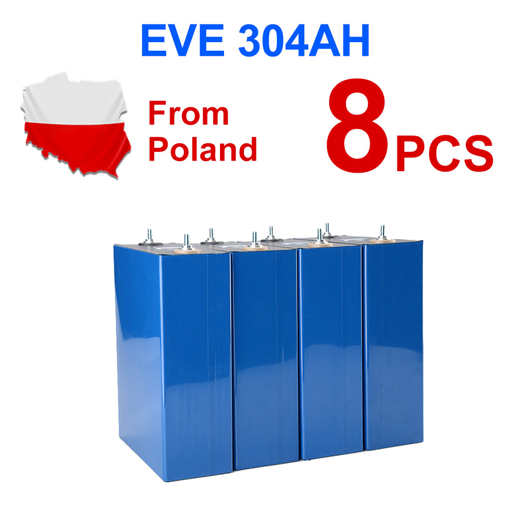 Poland Stock EVE304 Lifepo4 Battery 12V 24V 48V Free Shipping To EU Rechargeable Battery For Home Solar