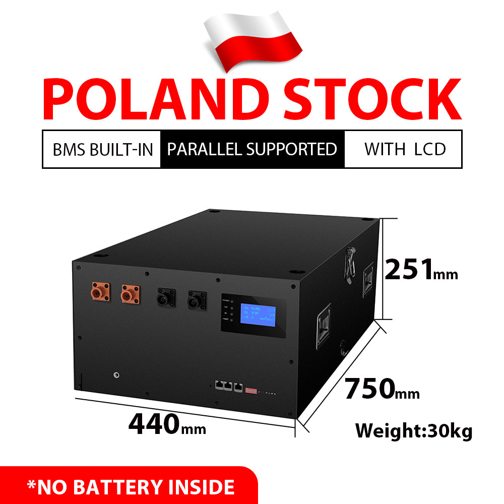 Poland In Stock Lifepo4 Battery 48V Stacked Battery Kits Case 280AH 310AH 320AH Seplos BMS Solar D eye G rowatt