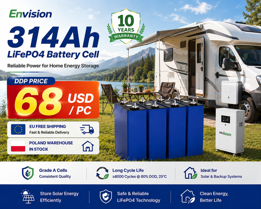 Why Envision 314Ah LiFePO4 Cells Are The Best Pick For Your Energy Storage Build