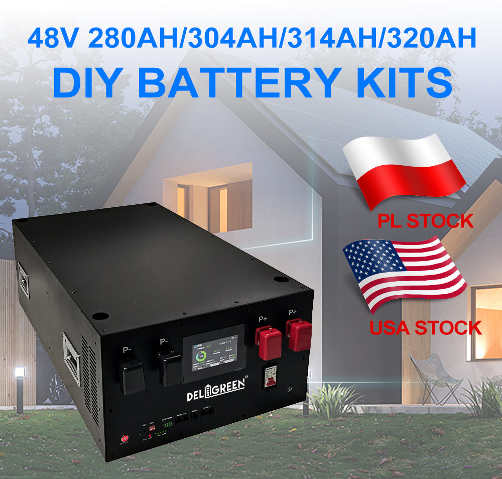 EU 15kWh Lifepo4 DIY Battery Pack CATL280 Grade A EV Class JK V19 Box Home Solar Storage 2A Active Balancer V19 BMS Full Kits Vat Free
