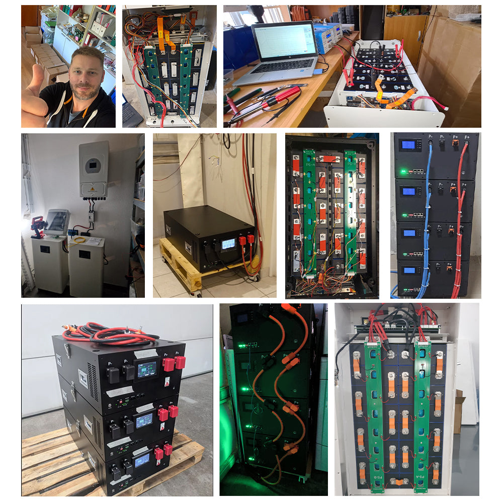 EU Stock JK V19 51.2V 280AH 320AH  Lifepo4 Battery Box 1P 16S JK-PB2A16S20P CAN RS485 15kWh 16kWh DIY Solar Storage VAT Free