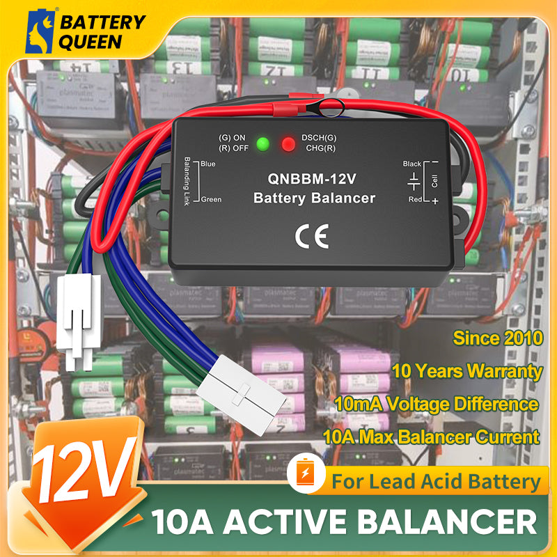 12V Lead Acid Active Balancer Max 10A Balance Current Consistency 6A Balance Current With Led Below 10mV Voltage Difference