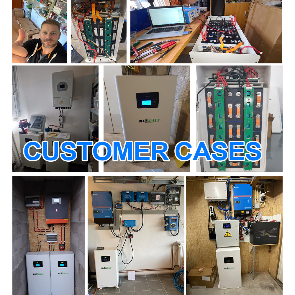 EU Stock 16kWh Finished Lifepo4 Battery Pack Grade A CALB 314AH CAN RS485 Smart BMS 250A DC Breaker Extinguisher Tax Free Finished Pack