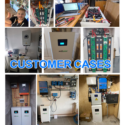 EU Stock 16kWh Finished Lifepo4 Battery Pack Grade A CALB 314AH CAN RS485 Smart BMS 250A DC Breaker Extinguisher Tax Free Finished Pack