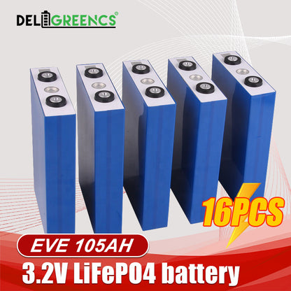 EU Stock Box 48V105AH Lifepo4 Battery Kits EVE105 Grade A+ 4kWh JK 16S100A BMS CAN RS485 VAT Free