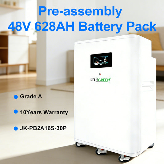 EU 32kWh Finished Lifepo4 Battery Pack JK V19 BMS 48V EVE628 CAN RS485 2A Active Balancer Tax Shipping Free