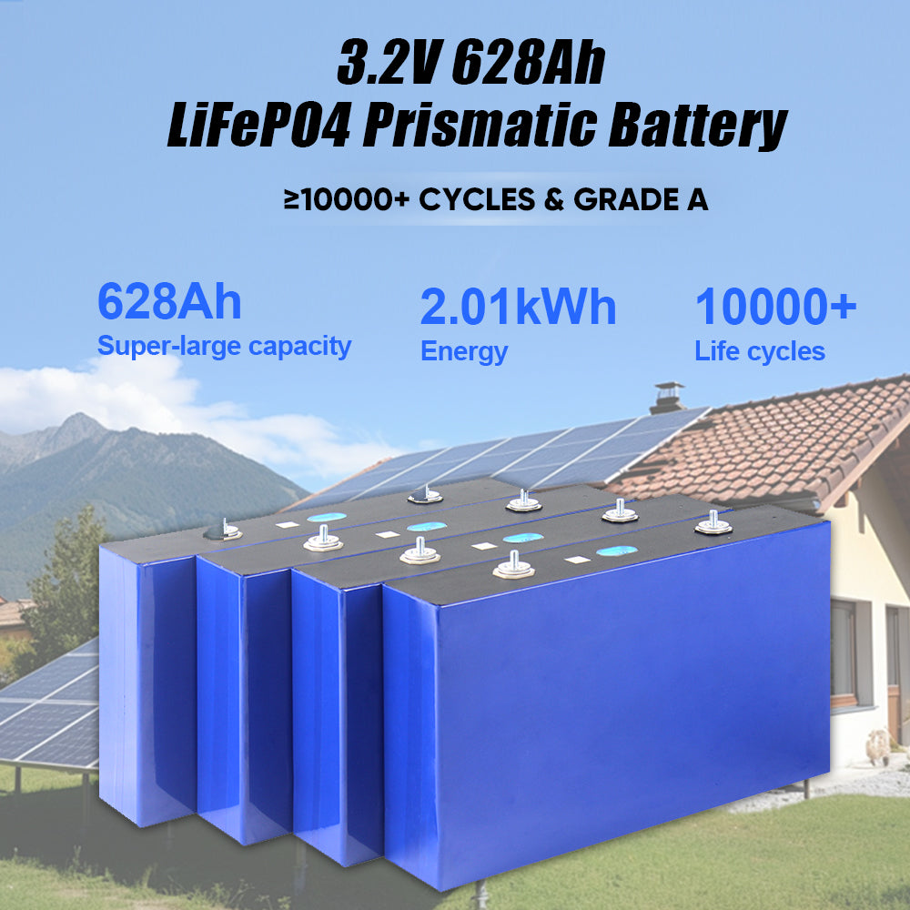 EU Stock Grade A+ EVE628AH Lifepo4 Battery 12V 24V 48V 96V 8kWh 16kWh 32kWh 64kWh DIY Rechargeable Battery Pack