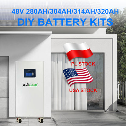 EU Stock JK V19 51.2V 280AH 320AH  Lifepo4 Battery Box 1P 16S JK-PB2A16S20P CAN RS485 15kWh 16kWh DIY Solar Storage VAT Free