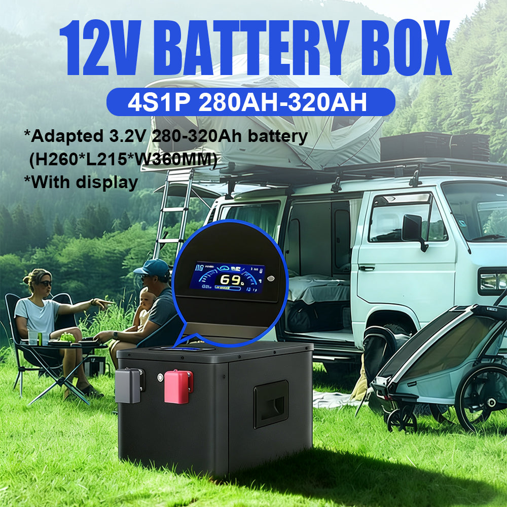 EU Stock JK V19 12V280AH 320AH Lifepo4 Battery Kits JK-B1A8S20P 200A BMS CAN RS485 1P4S DIY Solar Storage Protable Case