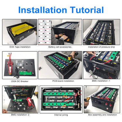EU Stock JK V19 Lifepo4 Battery Case 51.2V 280AH 320AH 1P16S JK-PB2A16S20P CAN RS485 15kWh 16kWh DIY Solar Storage VAT Free
