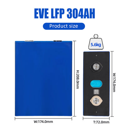 Poland Battery Pack 15.5KWH Lifepo4 Seplos Kits With 16pcs EVE304 Grade A+ Free Ship To EU