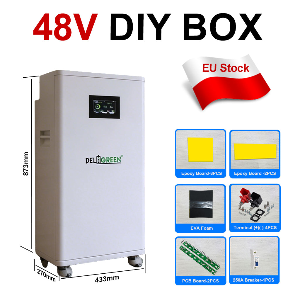 EU Stock Lifepo4 Battery DIY Kits JK V19 15kWh 16kWh 51.2V CATL280 Envision314 EVE314 DIY Rechargeable Home Solar