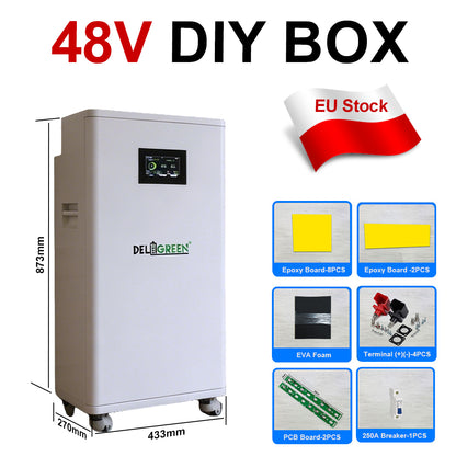 EU Stock Lifepo4 Battery DIY Kits JK V19 15kWh 16kWh 51.2V CATL280 Envision314 EVE314 DIY Rechargeable Home Solar