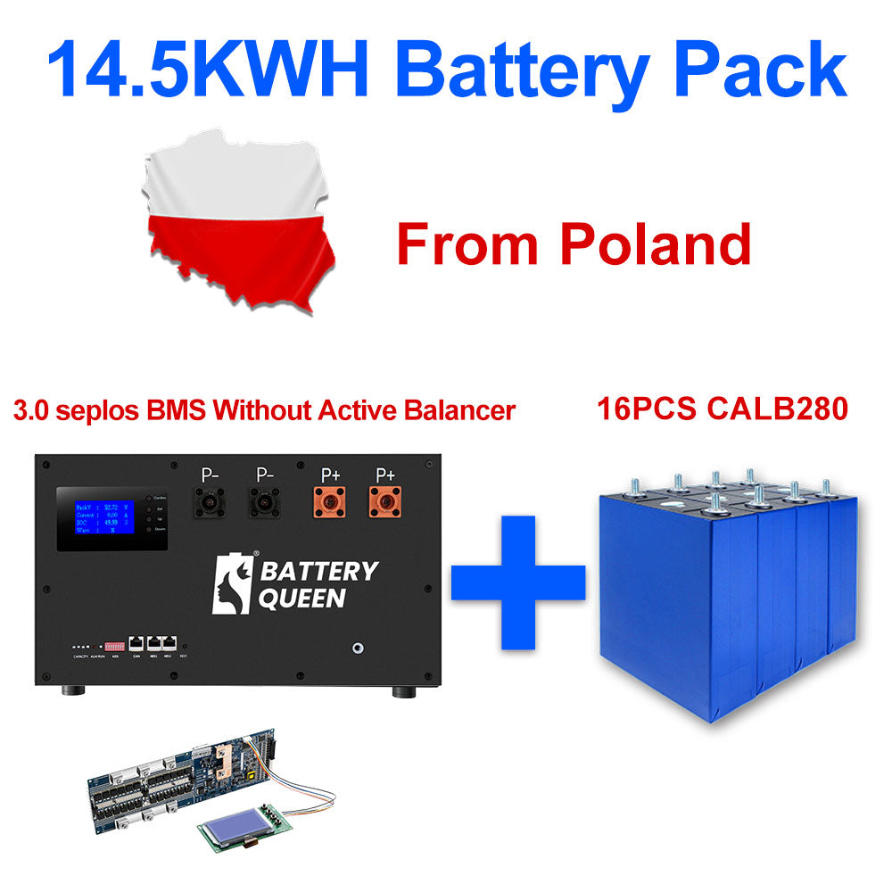 Poland Stock CALB280 9000 Cycles Grade A+ Seplos 3.0 BMS Kits With 2A Active Balancer Free Shipping To EU