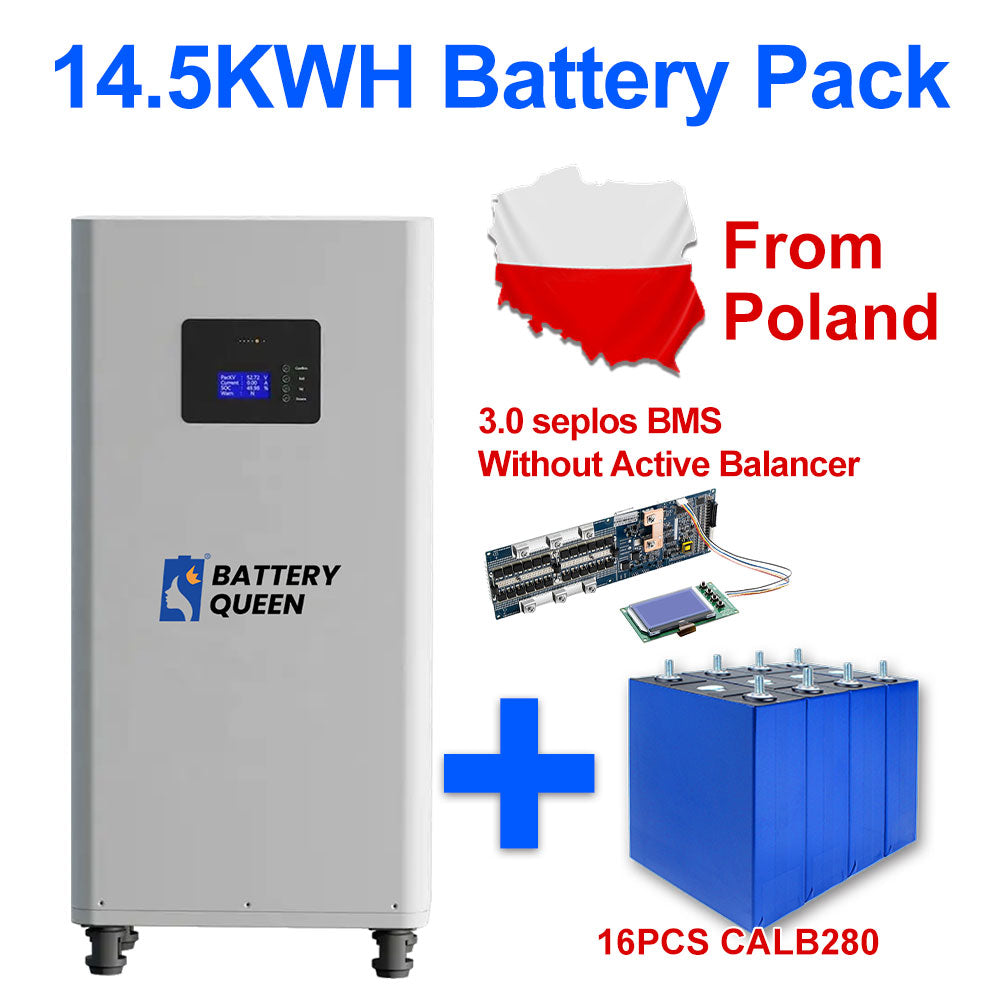 Poland Stock CALB280 9000 Cycles Grade A+ Seplos 3.0 BMS Kits With 2A Active Balancer Free Shipping To EU