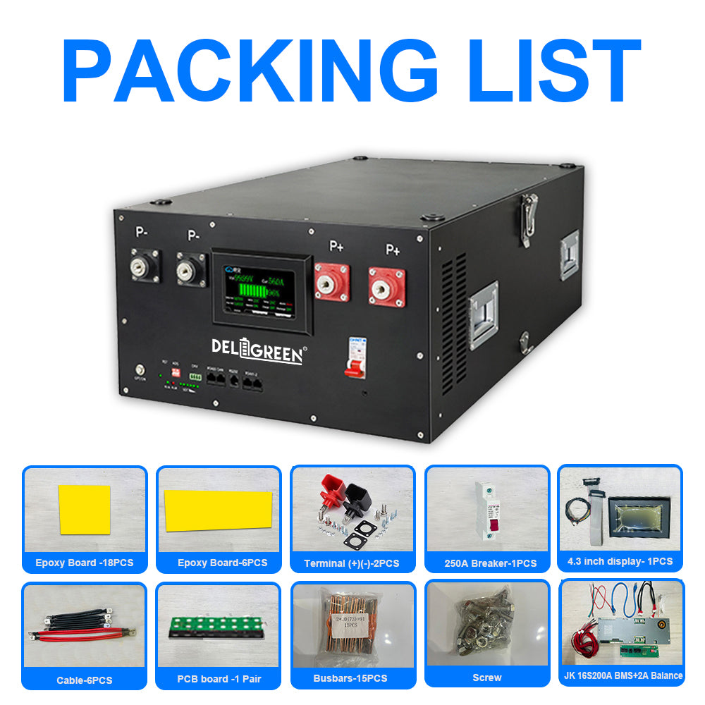 EU Stock Lifepo4 Battery 280AH 314AH 15kWh 16kWh JK V19 Stacked Kits CAN RS485 Tax Free Door to Door EU