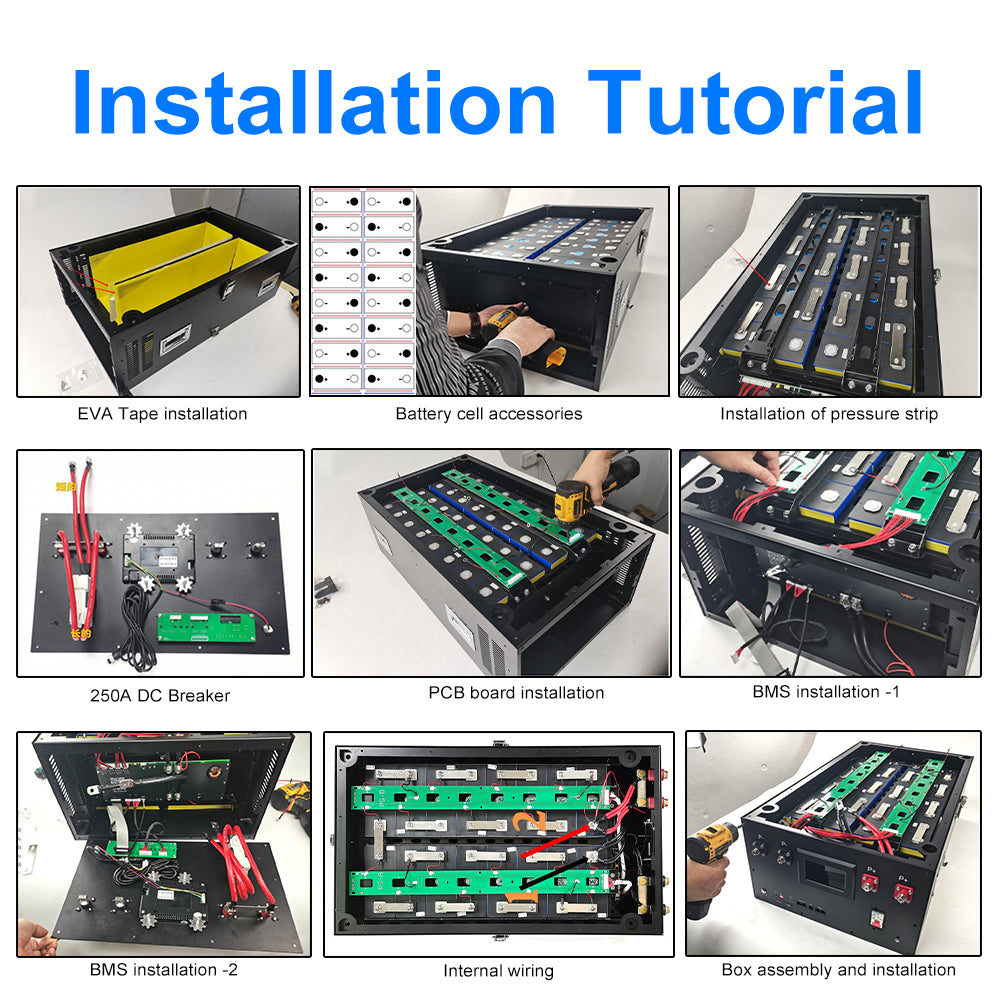 EU Stock Lifepo4 Battery 280AH 314AH 15kWh 16kWh JK V19 Stacked Kits CAN RS485 Tax Free Door to Door EU