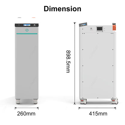EU 15kWh Lifepo4 Battery 48V EVE280 8000 Cycles Seplos V4 Kits RS485 CAN 10A Active Balancer Tax Free
