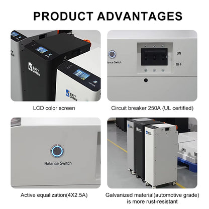 EU Stock 16kWh Finished Lifepo4 Battery Pack Seplos V4 16PCS 314AH 10A Active Balancer CAN RS485 VAT Free