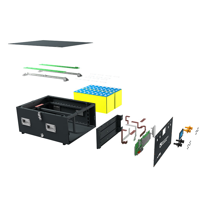 US Stock Seplos Stacked Battery Kits 51.2V 280AH 310AH 320AH Seplos Smart BMS 16S 200A RS485 CAN Free Shipping