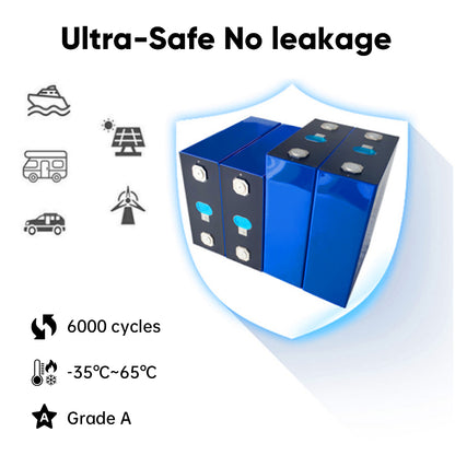 EU Lifepo4 Battery 17kWh DIY Pack EVE334 Grade A Seplos 3.0 Kits 2A Active Balancer CAN RS485 16 Parallel VAT Ship Free