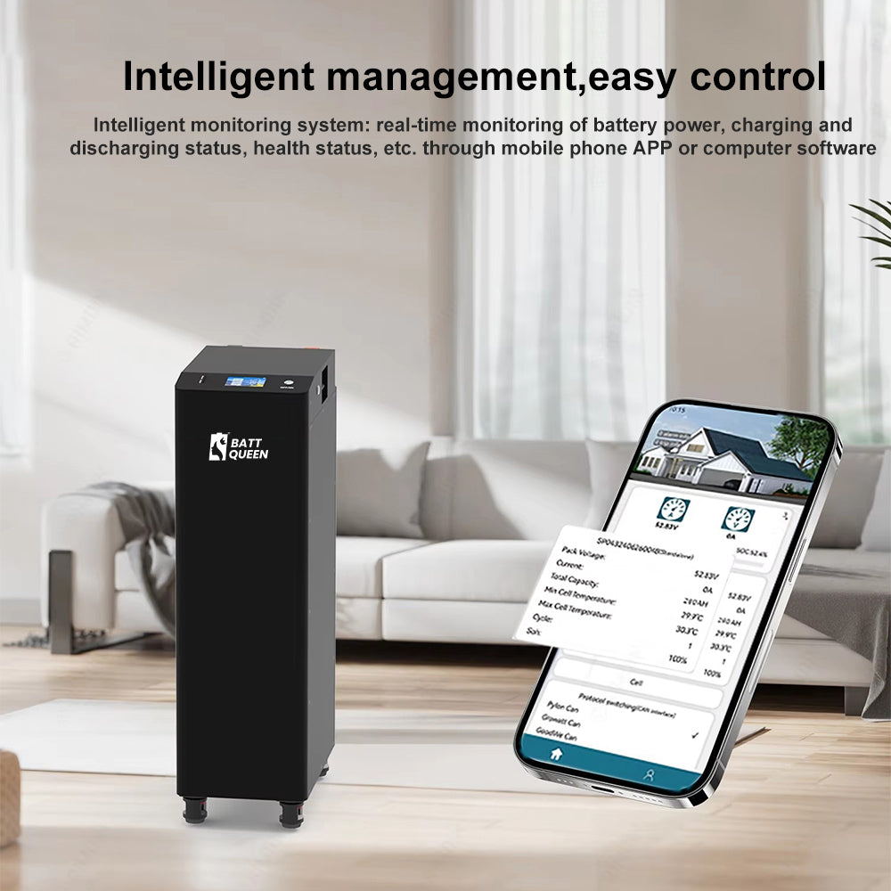 EU Stock 16kWh Finished Lifepo4 Battery Pack Seplos V4 16PCS 314AH 10A Active Balancer CAN RS485 VAT Free