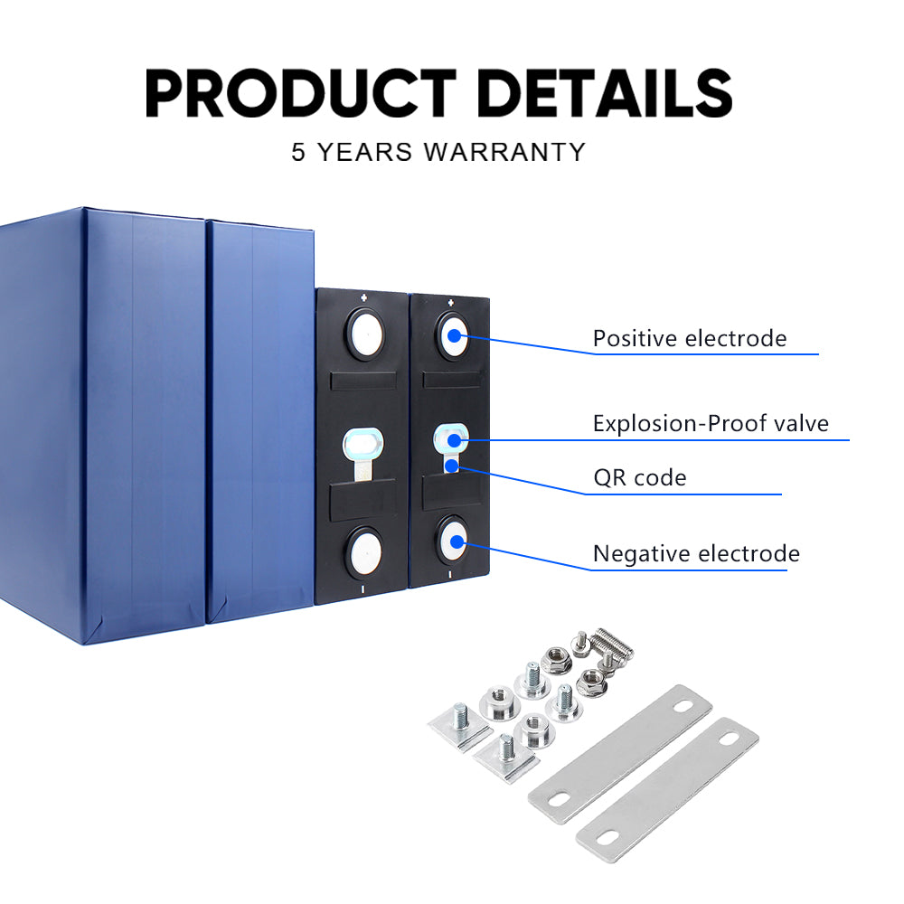 CALB280 Grade A Lifepo4 Battery 12V 24V 48V 96V Rechargeable Battery Pack 9000 Cycles Home Solar Storage