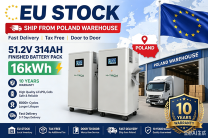 EU Stock 16kWh Finished Battery Pack 51.2V314AH Lifepo4 Battery CATL314 Grade A 8000 Cycles JK V19 BMS Shipping Free