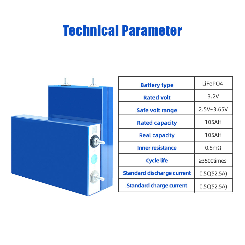 Poland Stock Lifepo4 EVE 105AH 100AH Battery Grade A Power Bank Lifepo4 Battery 12V 24V 48V Rechargeable Batteries For Solar