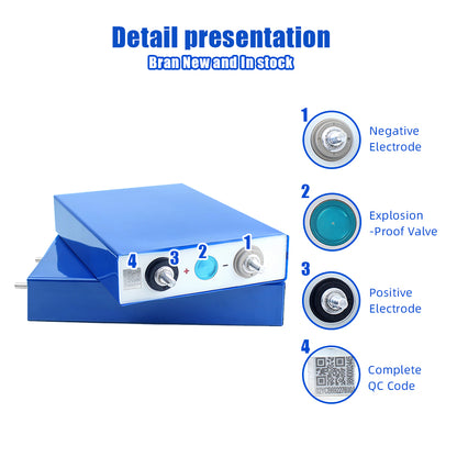EU Stock Lifepo4 Battery EVE105 Grade A+ EV Class 12V 24V 48V Rechargeable Battery VAT Free