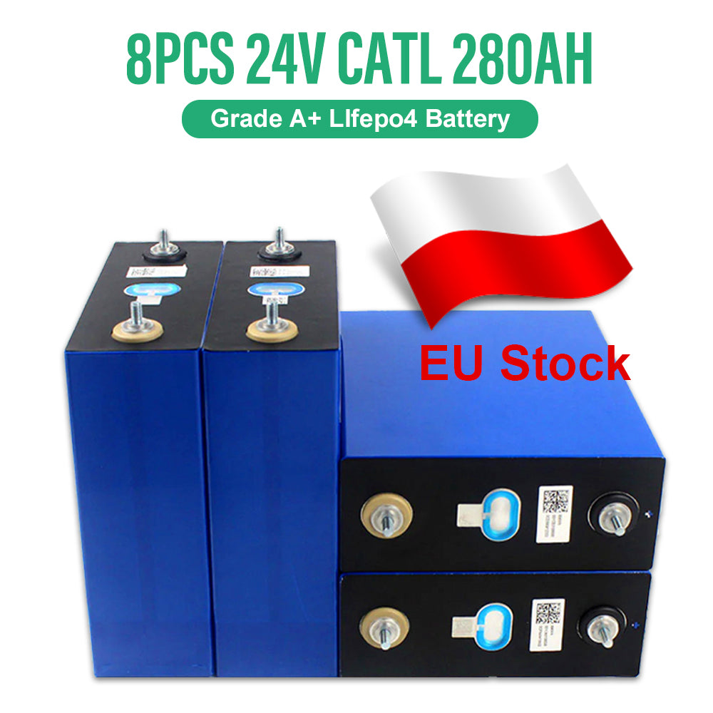 EU Stock CATL280 Grade A Lifepo4 Battery 12V 24V 48V 96V Rechargeable Battery DIY Home Solar Storage VAT Free