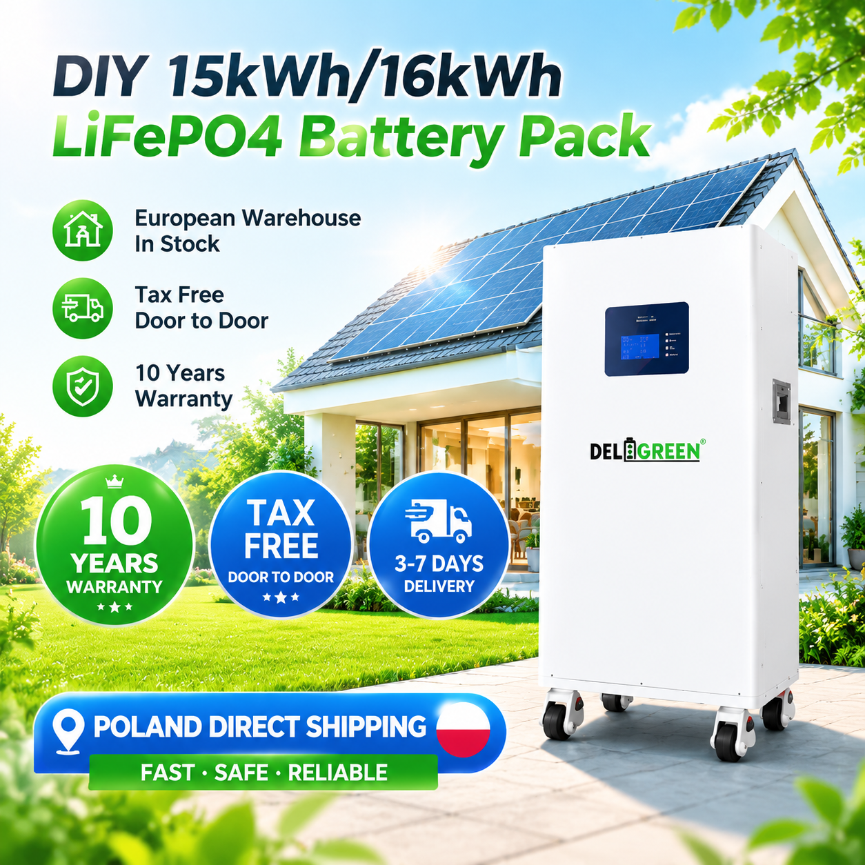 EU Stock Lifepo4 Battery DIY Kits JK V19 15kWh 16kWh 51.2V CATL280 Envision314 EVE314 DIY Rechargeable Home Solar