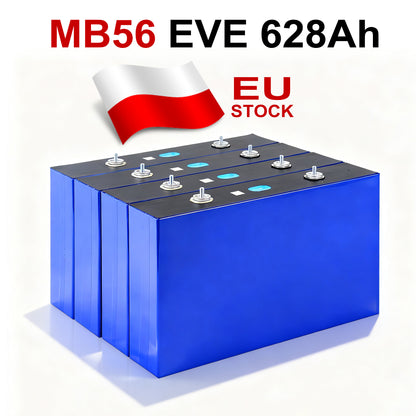 EU Stock Grade A+ EVE628AH Lifepo4 Battery 12V 24V 48V 96V 8kWh 16kWh 32kWh 64kWh DIY Rechargeable Battery Pack