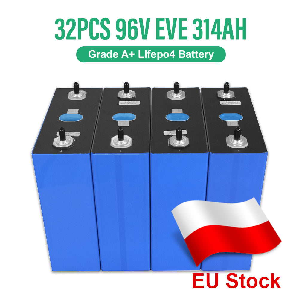 EU Stock Lifepo4 Battery 280AH 314AH 15kWh 16kWh JK V19 Stacked Kits CAN RS485 Tax Free Door to Door EU