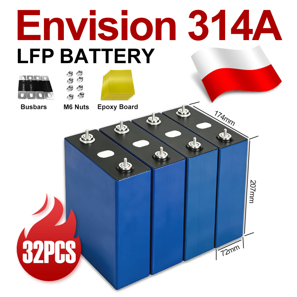 EU Stock Lifepo4 Battery 280AH 314AH 15kWh 16kWh JK V19 Stacked Kits CAN RS485 Tax Free Door to Door EU